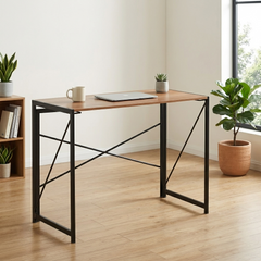 Minimalist Computer Desk with Metal Legs – Study Table for Home & Office