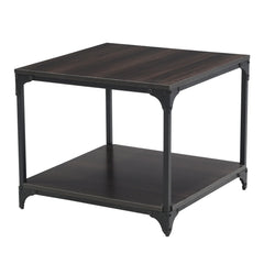 Modern Coffee Table with Storage Shelf – Wooden Finish Coffee Table for Living Room