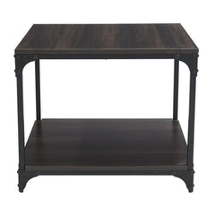 Modern Coffee Table with Storage Shelf – Wooden Finish Coffee Table for Living Room