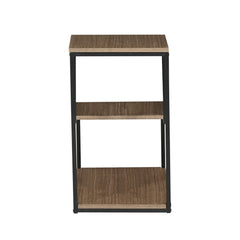 2-Tier Side Table with Storage Shelf – Table with Metal Frame