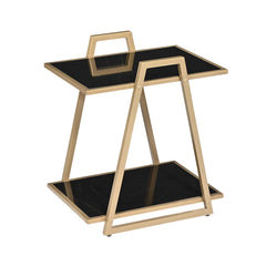 Modern Side Table with Bottom Shelf – Multipurpose End Table