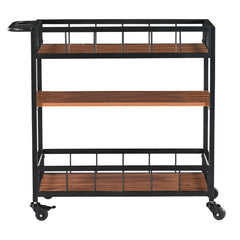 3-Tier Utility Trolley with Wheels – Serving and Storage Cart