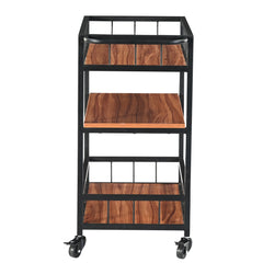 3-Tier Utility Trolley with Wheels – Serving and Storage Cart