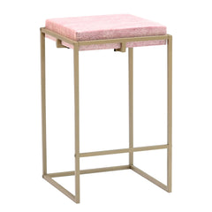 Square Stool with Metal Legs – Compact Stool