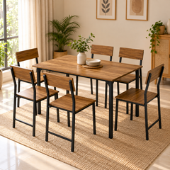 Modern 6-Seater Dining Table Set