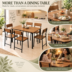Modern 6-Seater Dining Table Set