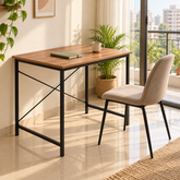 Minimalist Computer Desk with Metal Legs – Study Table for Home & Office