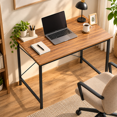 Minimalist Computer Desk with Metal Legs – Study Table for Home & Office