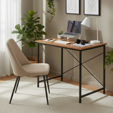 Minimalist Computer Desk with Metal Legs – Study Table for Home & Office