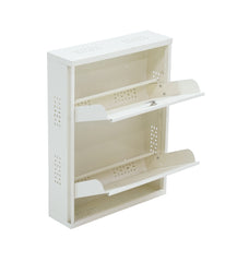 Wall-Mounted 2-Tier Shoe Rack – Open Shoe Storage Shelf