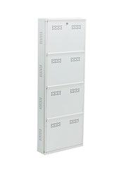 4-Tier Wall-Mounted Vertical Shoe Rack with Slot Storage – Large Shoe Organizer