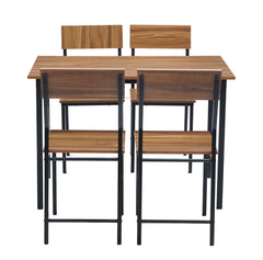 4-Seater Dining Table Set with Chairs – Finish Rectangular Dining Set