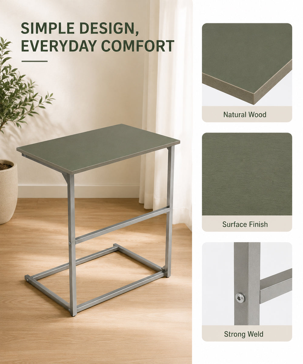Modern Compact Study Table with Metal Frame –  Multipurpose Laptop Table for Home & Office