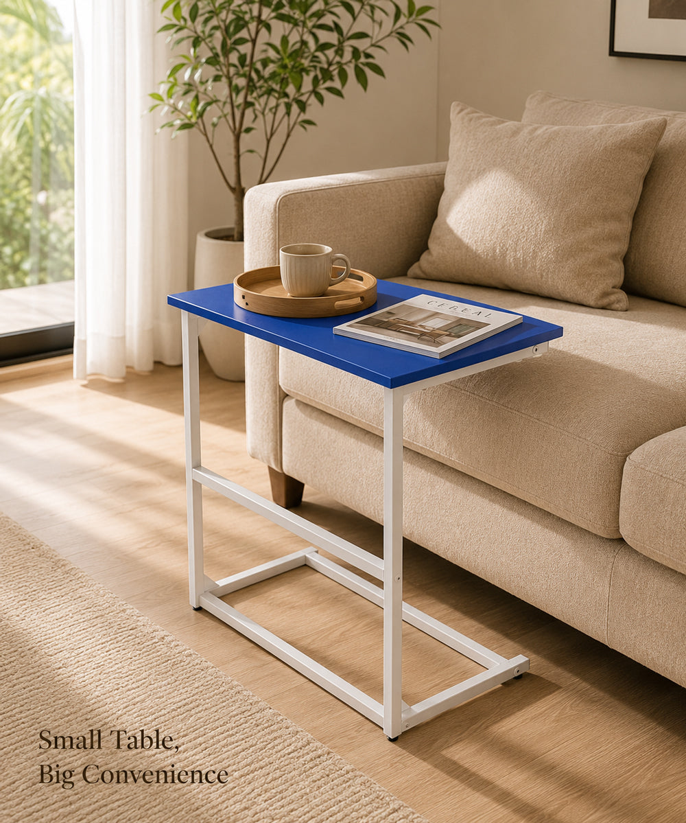 Modern Compact Study Table with Metal Frame –  Multipurpose Laptop Table for Home & Office