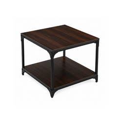 Modern Coffee Table with Storage Shelf – Wooden Finish Coffee Table for Living Room