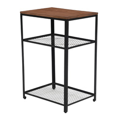 Modern Side Table with Metal Frame –  Table for Living Room & Bedroom