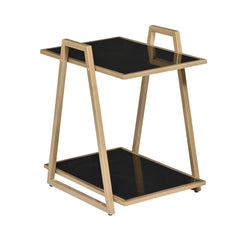 Modern Side Table with Bottom Shelf –  Multipurpose End Table
