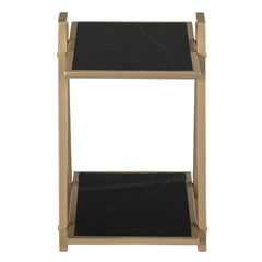 Modern Side Table with Bottom Shelf –  Multipurpose End Table
