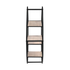 Round Display Shelf Unit with Metal Frame – Storage Shelf
