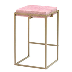 Square Stool with Metal Legs – Compact Stool