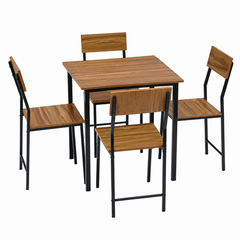 Compact Dining Table Set with 4 Chairs – Dining Set for Home