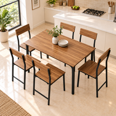 Modern 6-Seater Dining Table Set