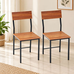 Set of 2 Chairs for Home, Kitchen, Office & Cafe