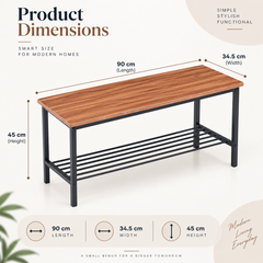 Urban Style Engineered Wood Entryway Bench Storage for Modern Homes