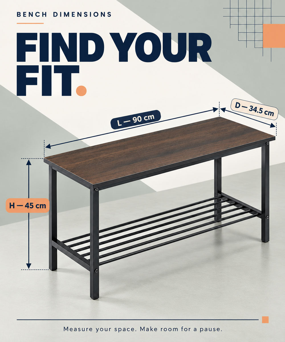 Urban Style Engineered Wood Entryway Bench Storage for Modern Homes