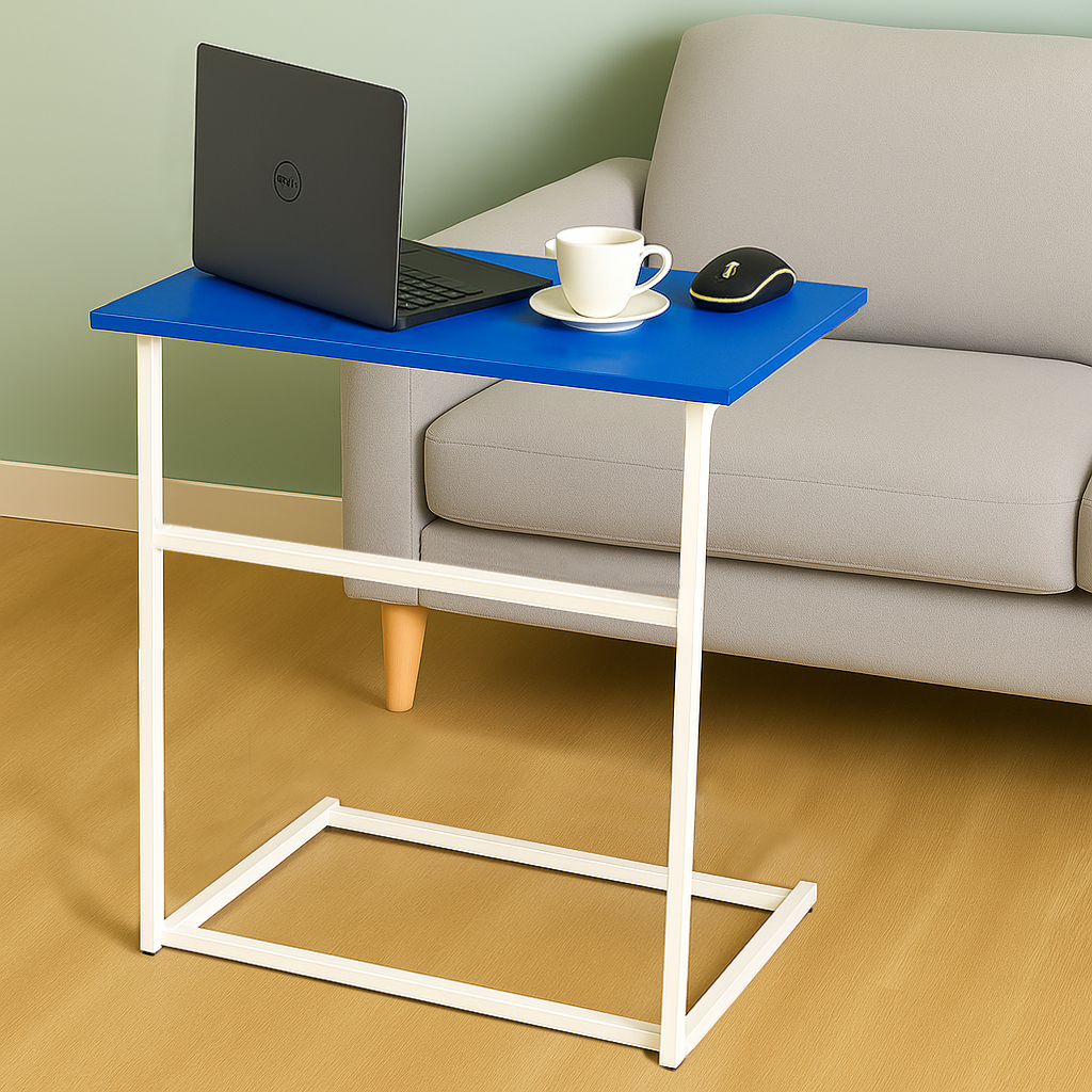 Modern Compact Study Table with Metal Frame –  Multipurpose Laptop Table for Home & Office