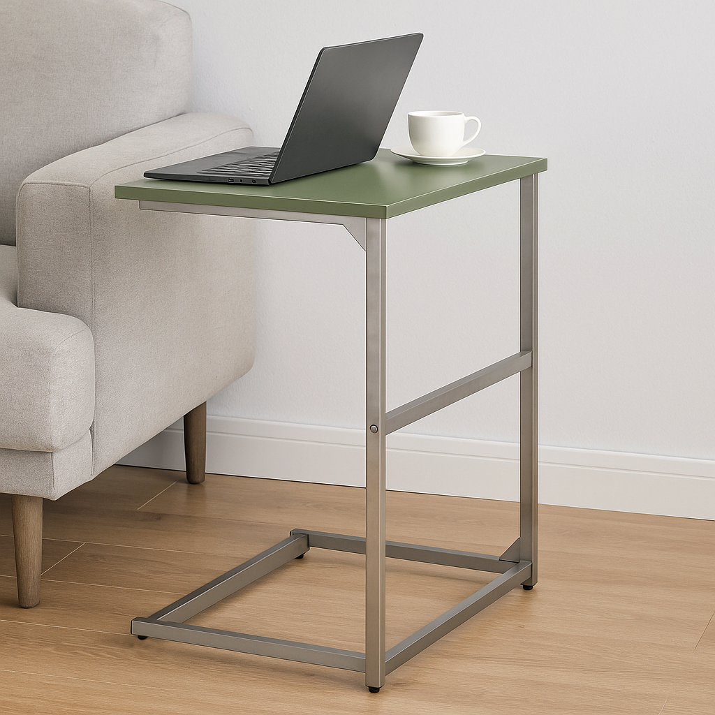 Modern Compact Study Table with Metal Frame –  Multipurpose Laptop Table for Home & Office