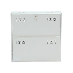 2-Tier Wall-Mounted Shoe Rack – Large Size Shoe Storage Organizer