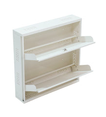 2-Tier Wall-Mounted Shoe Rack – Large Size Shoe Storage Organizer