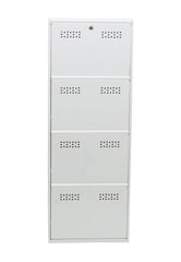 4-Tier Wall-Mounted Vertical Shoe Rack with Slot Storage – Large Shoe Organizer