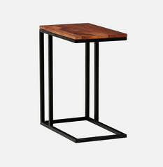Modern Office Desk with Wooden Top & Metal Frame – Oak Finish Computer Work Table for Home & Office